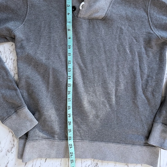 Bonobos Slim Fit Shawl Collar Pullover Sweater Men's Small - Heather Grey - Picture 4 of 5